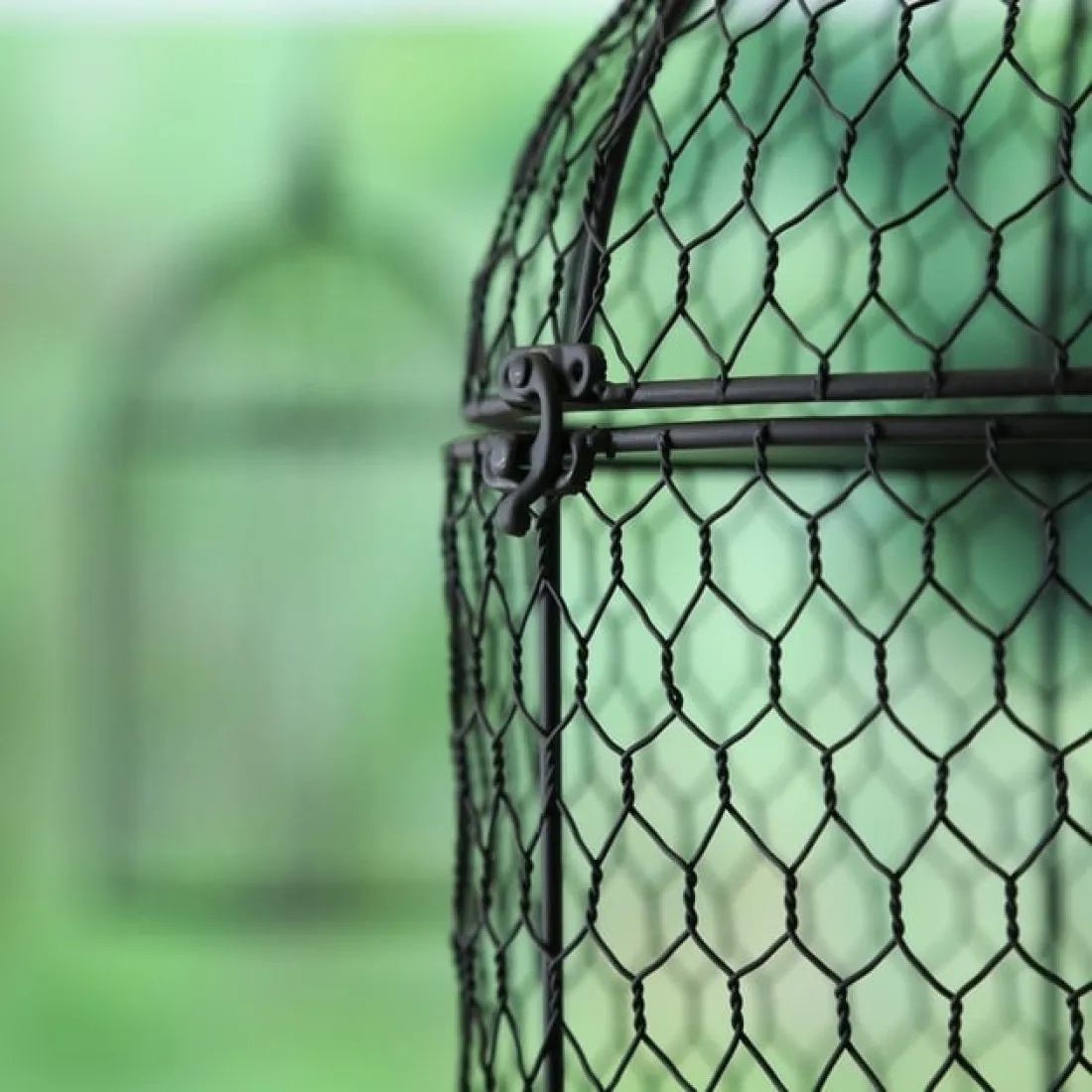 Kovová klec černá 46 cm - větší