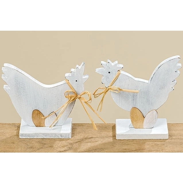 Drevená sliepočka / kohútik na postavenie