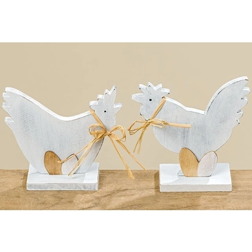 Drevená sliepočka / kohútik na postavenie