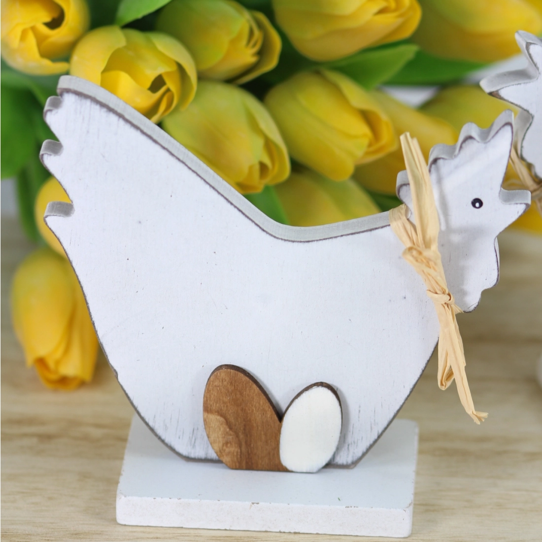 Drevená sliepočka / kohútik na postavenie