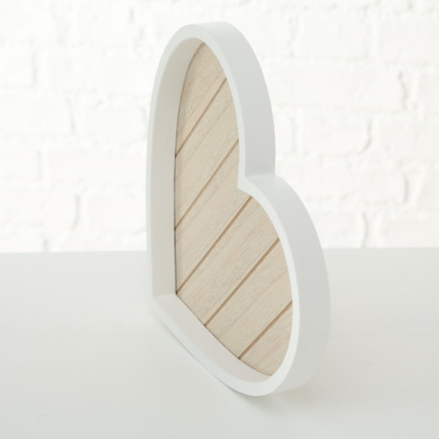 Drevený podnos v tvare srdca 25 cm - stredný