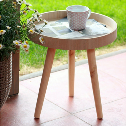 Drevený stolík 40 cm - menší