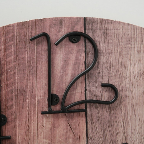 Hodiny nástenné v dekore dreva - 50 cm