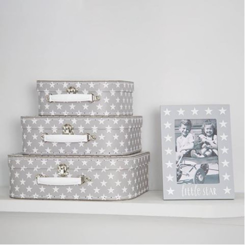Kartónový kufrík s hviezdičkami - malý