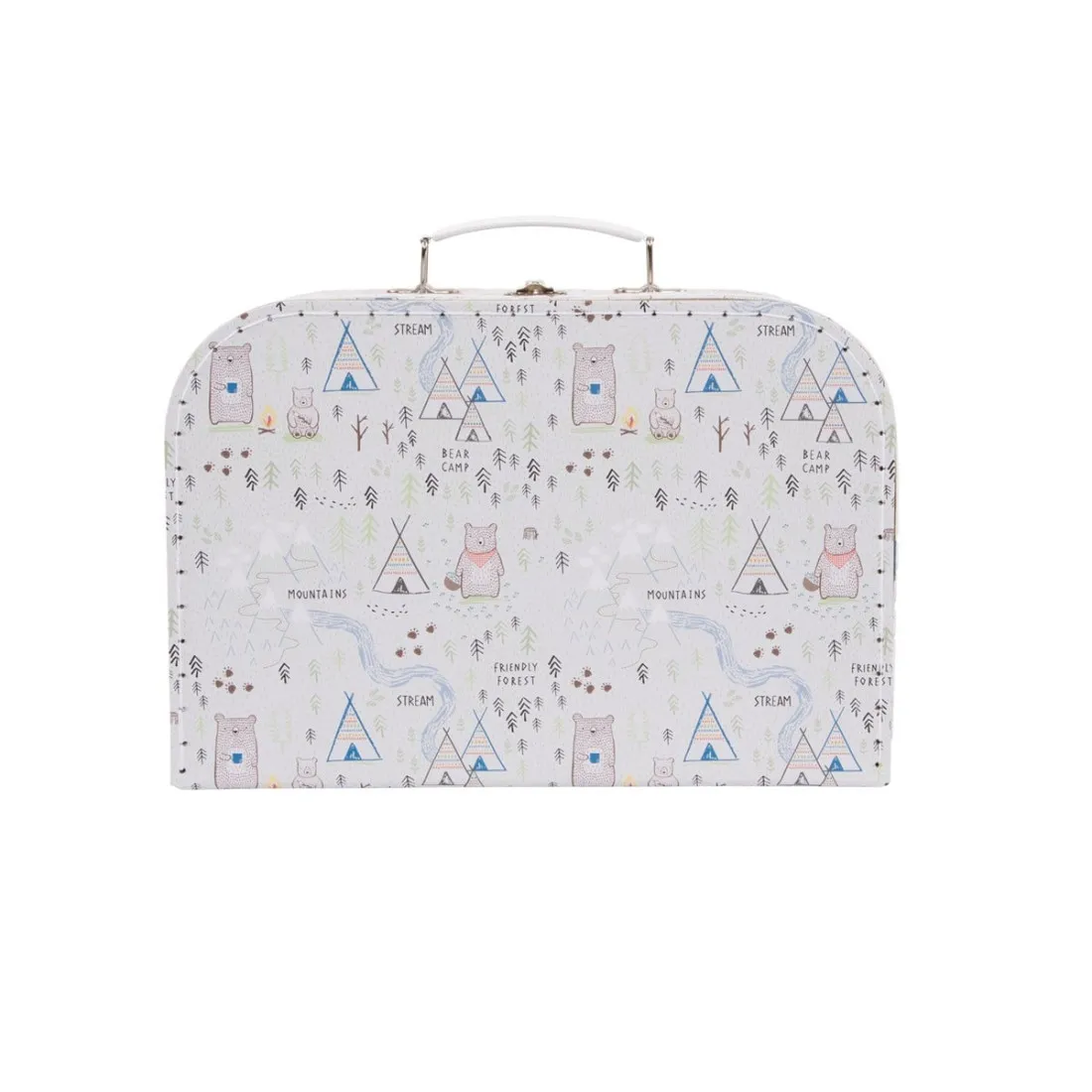 Kartónový kufrík s medvedíkmi - malý