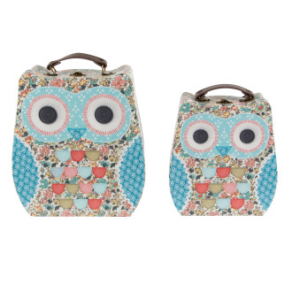 Kartónový kufrík Sova - väčší