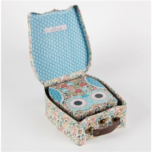 Kartónový kufrík Sova - väčší