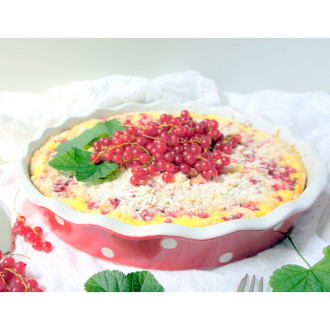 Keramická forma na koláč 30 cm červená