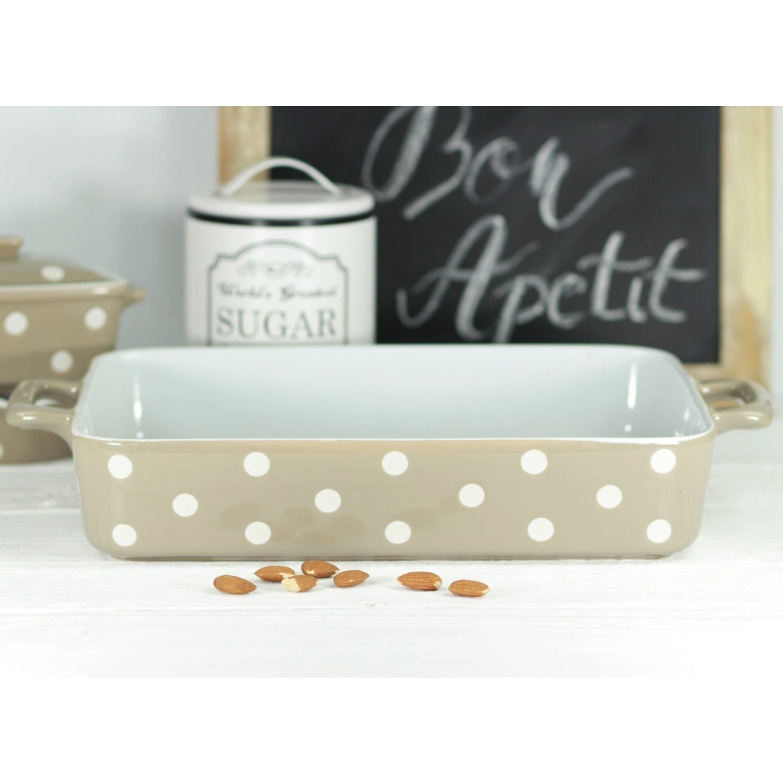 Keramická zapékací mísa nebo pekáč 31 cm hnědý, Isabella Rose