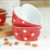 Keramická zapékací miska 10 cm - srdíčko červené