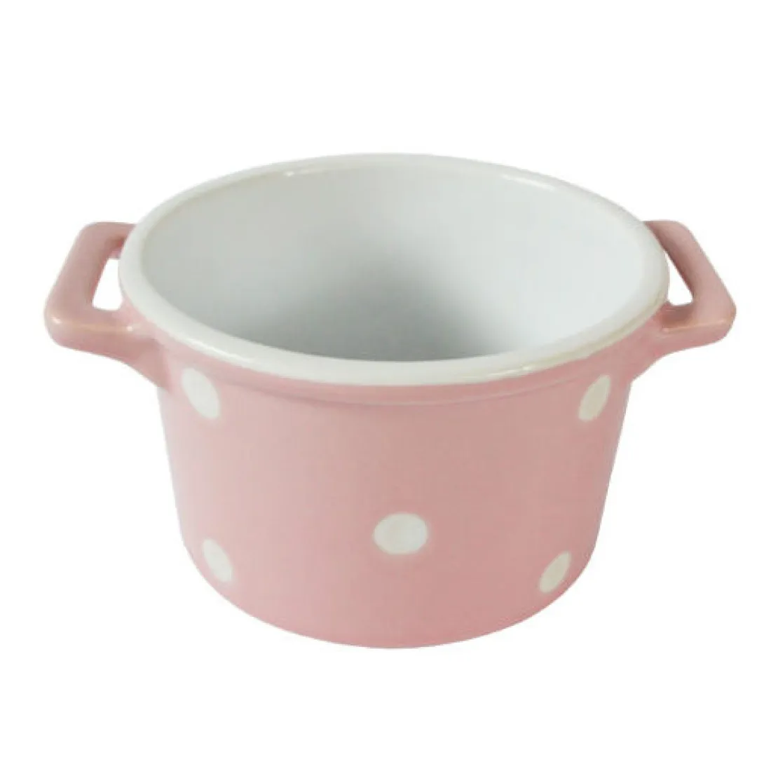 Keramická zapékací miska s ušima - 13 cm růžová