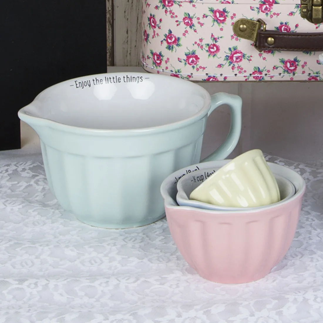 Keramické misky - odmerky, set 4 ks