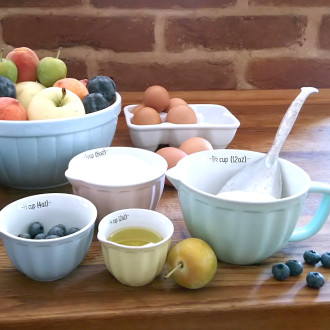 Keramické misky - odmerky, set 4 ks