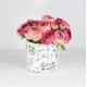 Keramický kvetináč s ružami - menší
