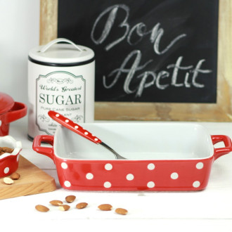 Keramický pekáč 23 cm červený
