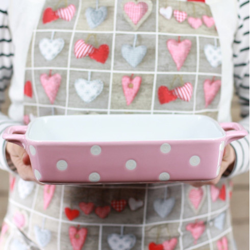 Keramický pekáč 23 cm růžový