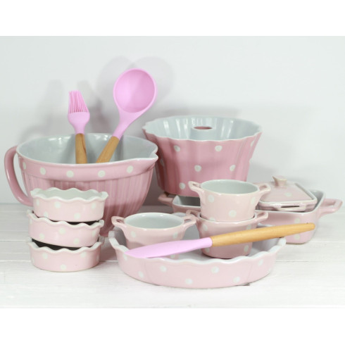 Keramický pekáč 23 cm růžový