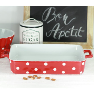 Keramický pekáč 31 cm červený