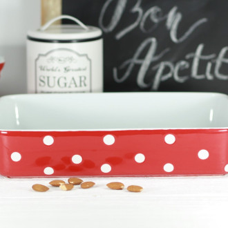 Keramický pekáč 31 cm červený