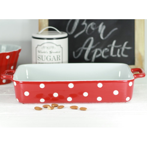 Keramický pekáč 31 cm červený