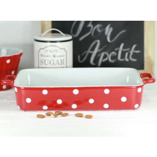 Keramický pekáč 31 cm červený