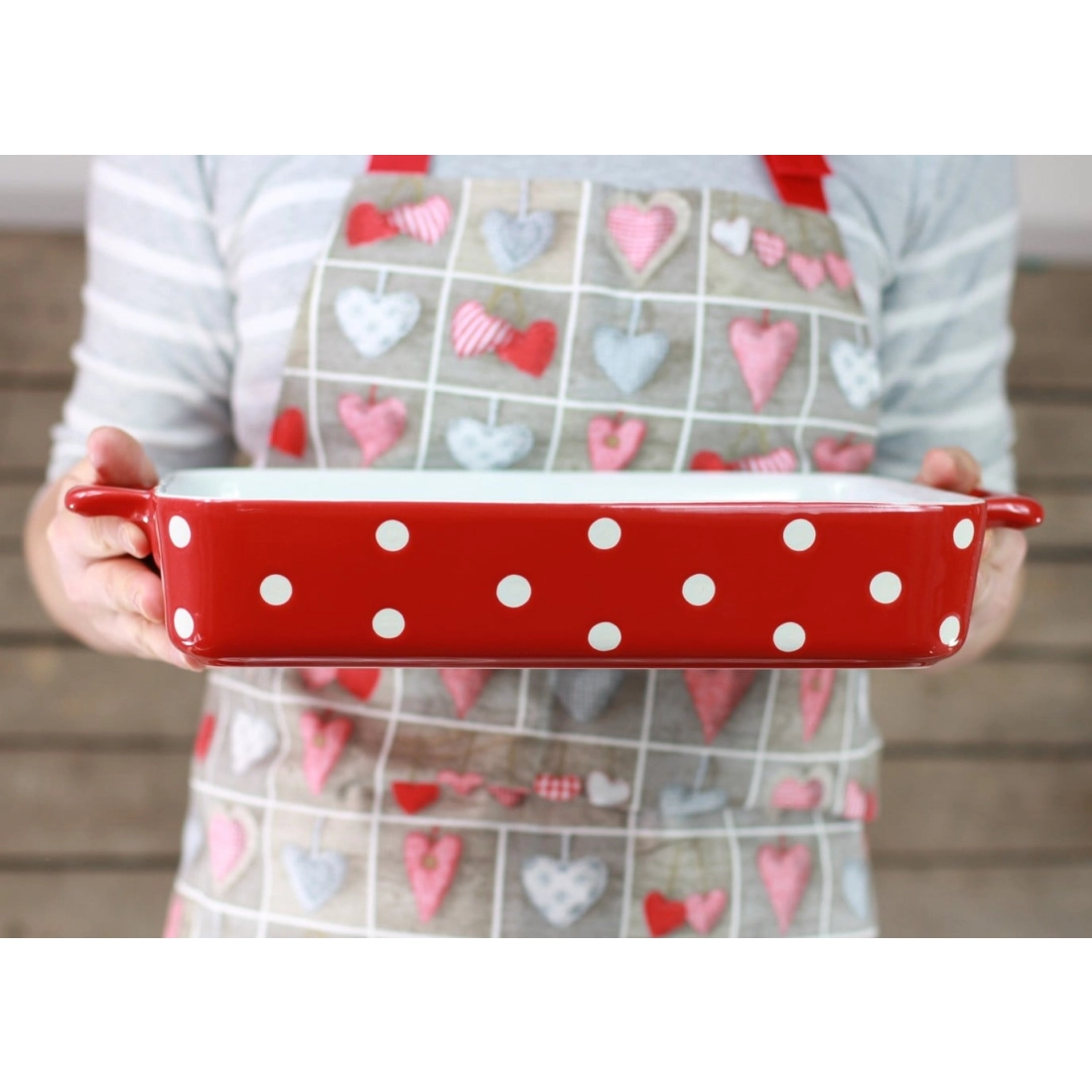 Keramický pekáč 31 cm červený