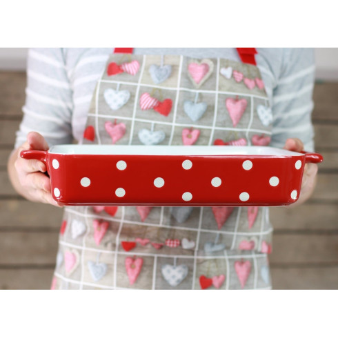 Keramický pekáč 31 cm červený