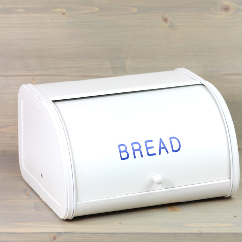 Kovový box na chlieb - béžový