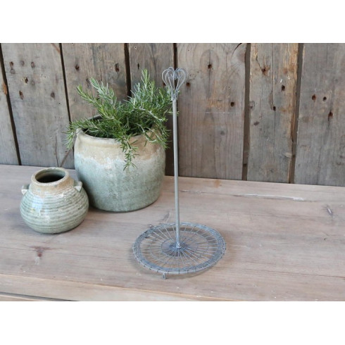 Kovový držiak na kuchynské utierky - sivý