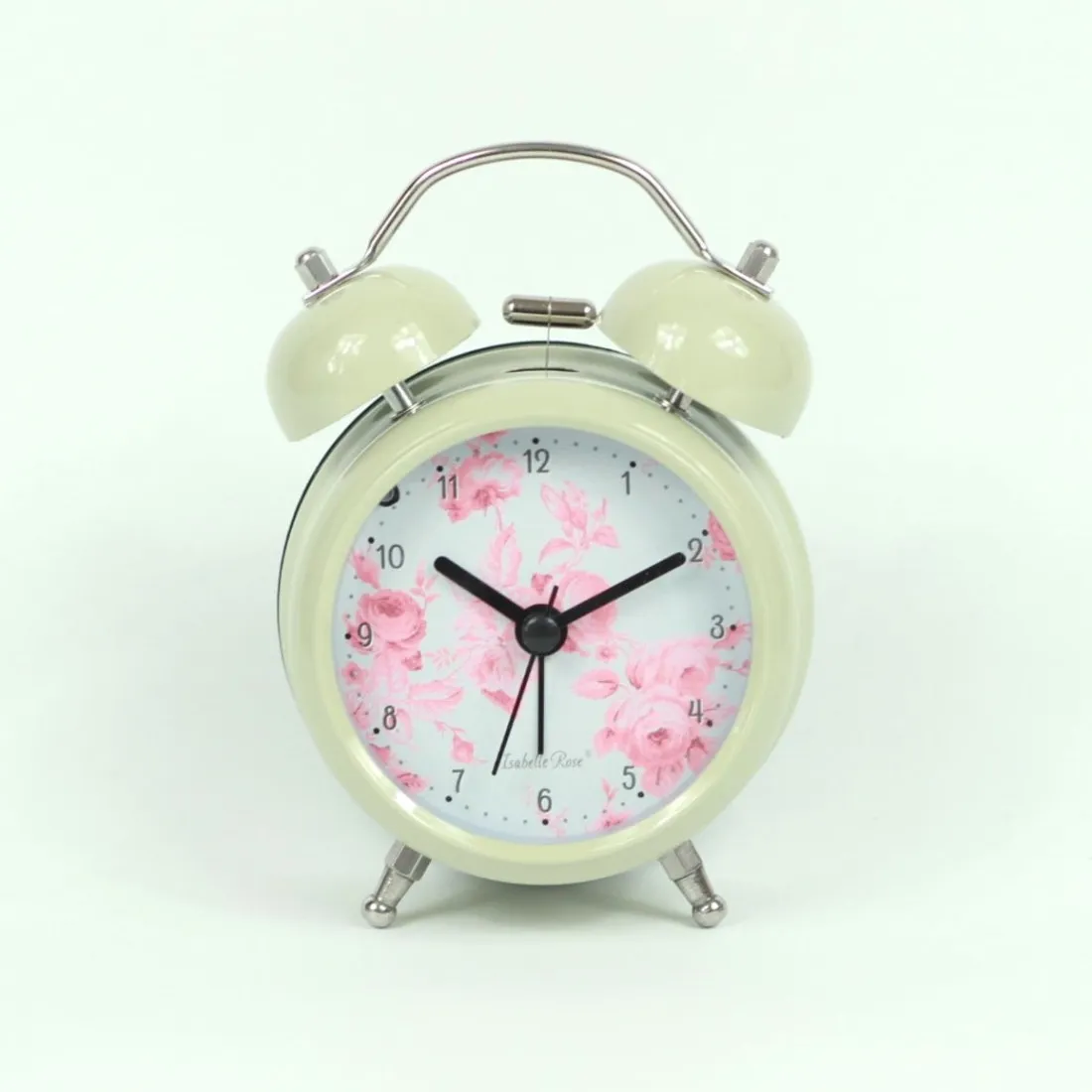 Kovový retro budík šedý