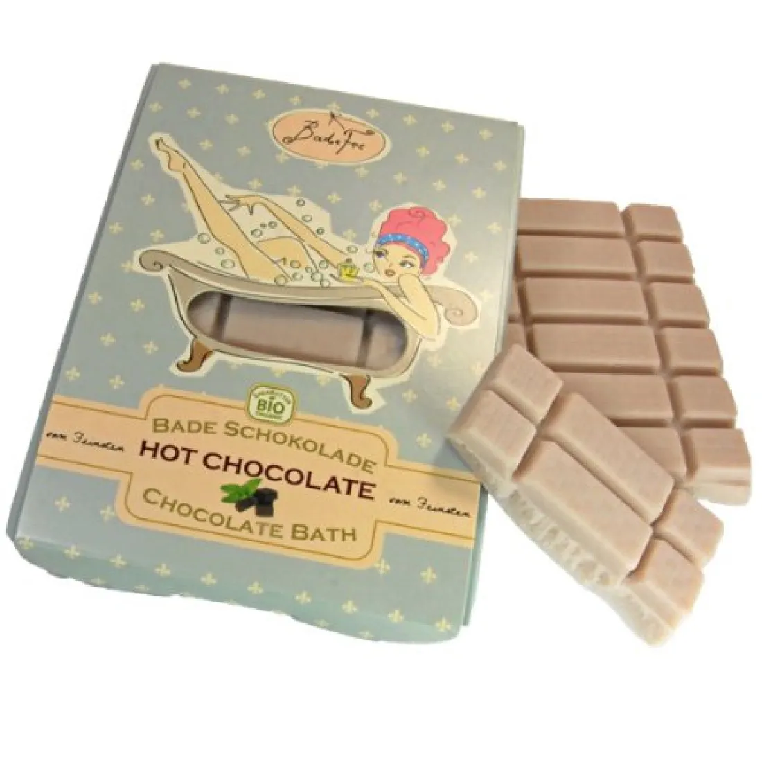 Luxusná čokoláda do kúpeľa 80g - Horúca mätová čokoláda