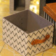 Luxusný čalúnený box s koženkovým vekom 31 cm - menší