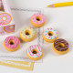Mazacie gumy Donut s vôňou vanilky - set 6 ks