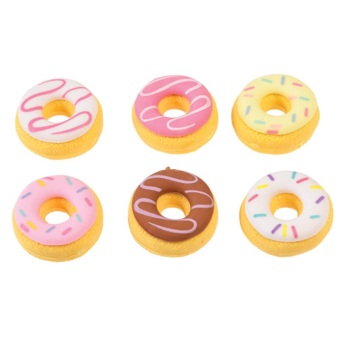 Mazací gumy Donut s vůní vanilky - set 6 ks