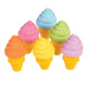 Mazací gumy Zmrzliny s vůní vanilky - set 6 ks