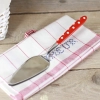 Nerezová lopatka na tortu 26 cm červená