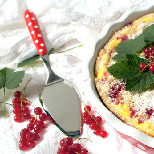 Nerezová lopatka na tortu 26 cm červená