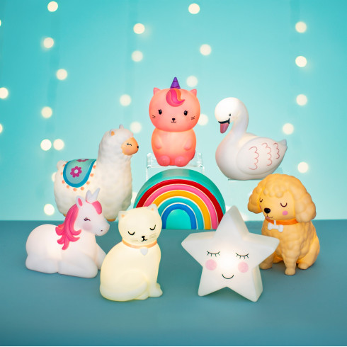 Nočné LED svetlo do detskej izbičky mačička Caticorn Nočné LED svetlo do detskej izbičky mačička Caticorn