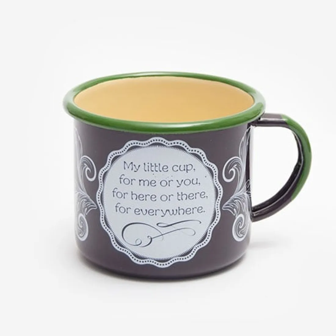 Plechový hrnček s nápisom 350 ml