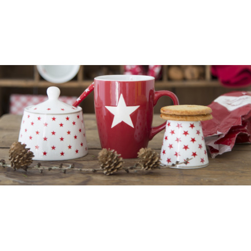 Porcelánová cukornička s lyžičkou Grey Stars Porcelánová cukornička s lyžičkou Grey Stars
