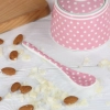 Porcelánová lyžička s bodkami 14 cm - ružová