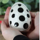 Porcelánové vajcia s bodkami alebo prúžkami 10 cm