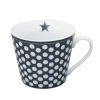 Porcelánový hrnček Dark grey dots 350 ml