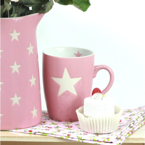 Porcelánový hrnček Pink stars - 330 ml Porcelánový hrnček Pink stars - 330 ml