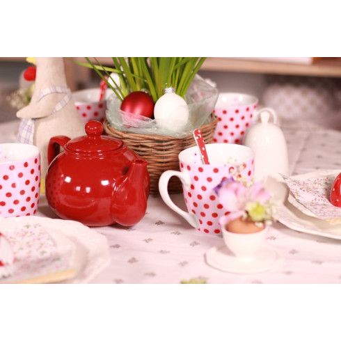 Porcelánový hrnček ružový - 400 ml