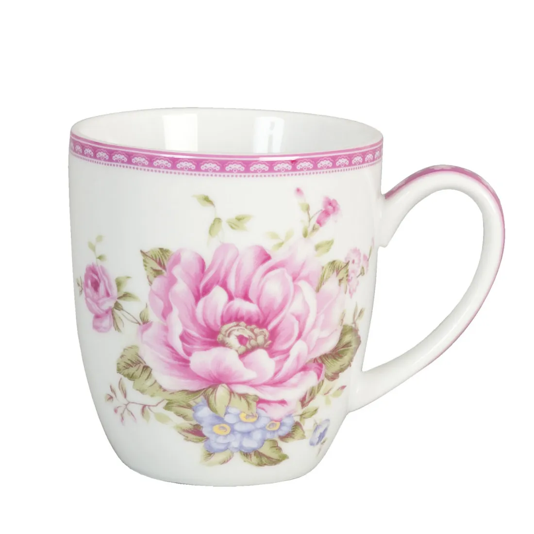 Porcelánový hrnček s ružami - 300 ml