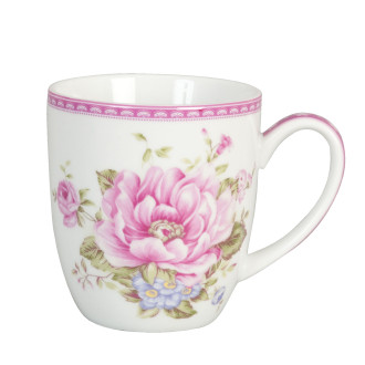 Porcelánový hrnček s ružami - 300 ml