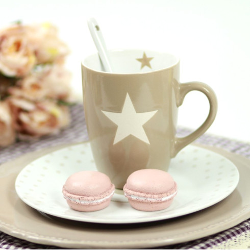 Porcelánový hrnček Taupe stars - 330 ml Porcelánový hrnček Taupe stars - 330 ml