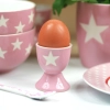 Porcelánový stojan na vajíčko Pink Stars