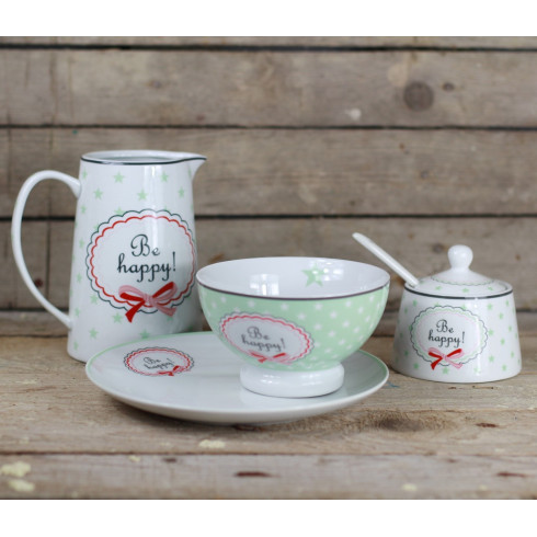 Porcelánový tanier Be happy -20,5 cm Porcelánový tanier Be happy -20,5 cm